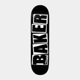 Baker Skateboards Brand Logo Deck 8.0" Black - White