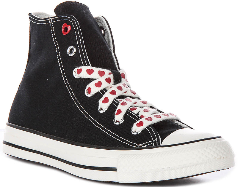 Converse A19064C Valentine's Day In Black Hearts For Junior
