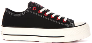 Converse All Star Lift A19059C In Black Valentines Platform