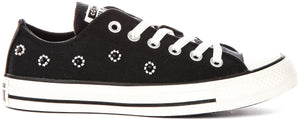 Converse Chuck Taylor A16679C In Black Flower Beads