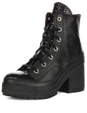 Converse Chuck 70 De Luxe Heel A12346C In Black Moc Croc