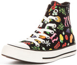 Converse Chuck Taylor A16044C All Star Hi In Black Fruit Print