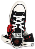 Converse All Star Low A13651C Rose & Hearts In Black Red