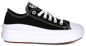 Converse All Star Move 570256C In Black White Platform