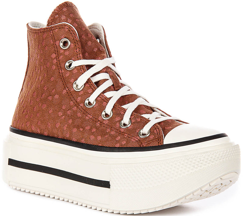 Converse A17883C Double Stack In Brown Deer Print