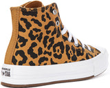 Converse A16551C In Brown Leopard Print For Junior