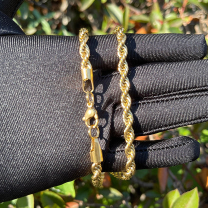 5MM Stainless Steel Rope Chain Necklace