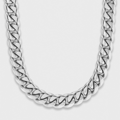 Cuban Link Chain (Silver) - 12mm