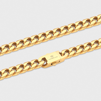 Cuban Link Chain (Gold) - 12mm