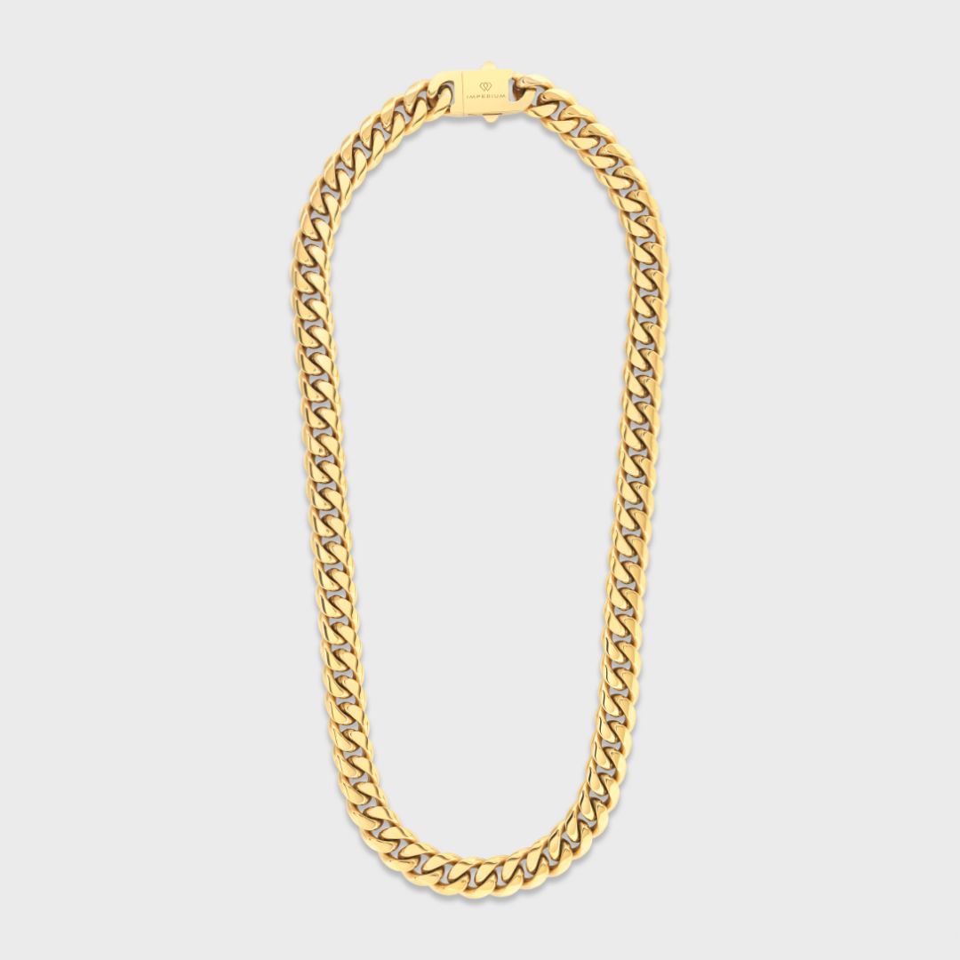 Cuban Link Chain (Gold) - 12mm