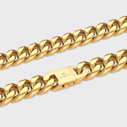 Cuban Link Chain (Gold) - 16mm