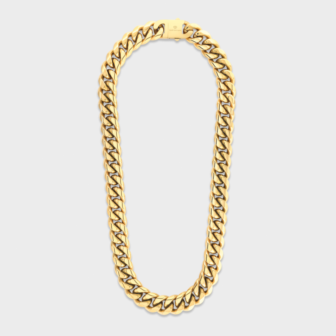 Cuban Link Chain (Gold) - 16mm