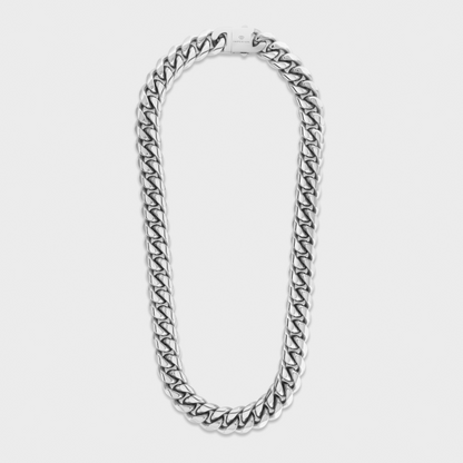 Cuban Link Chain (Silver) - 16mm