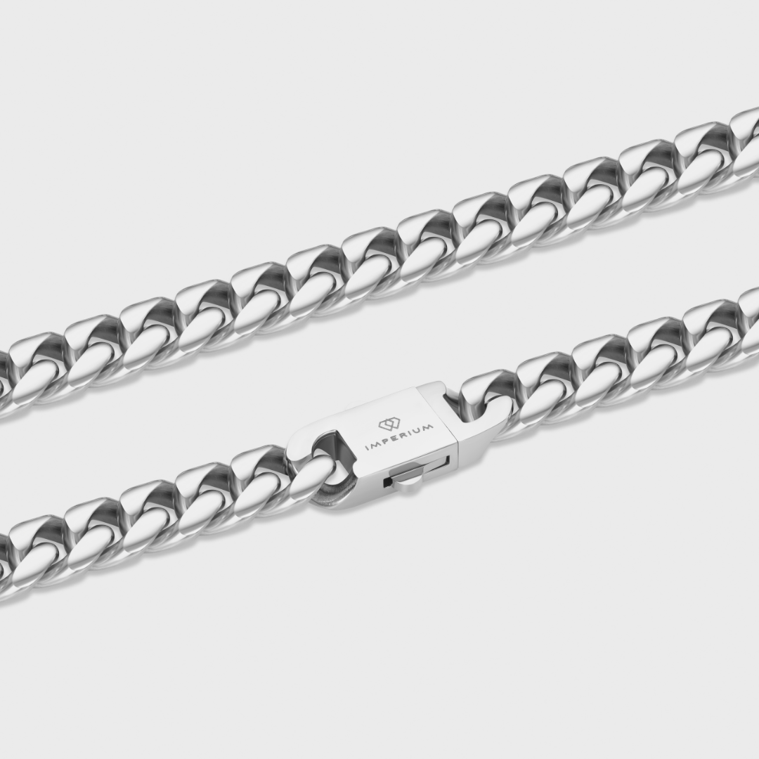 Cuban Link Chain (Silver) - 12mm