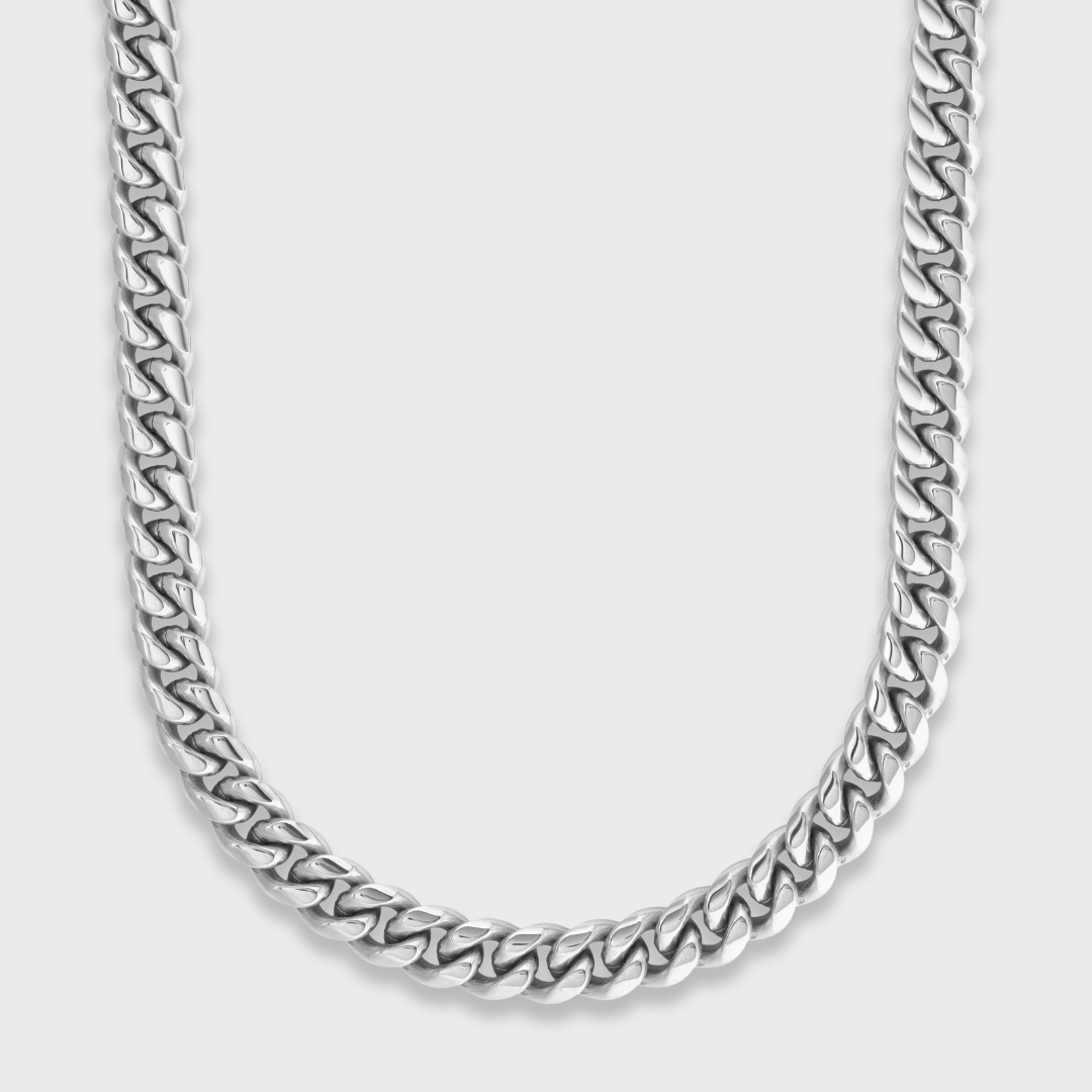 Cuban Link Chain (Silver) - 8mm