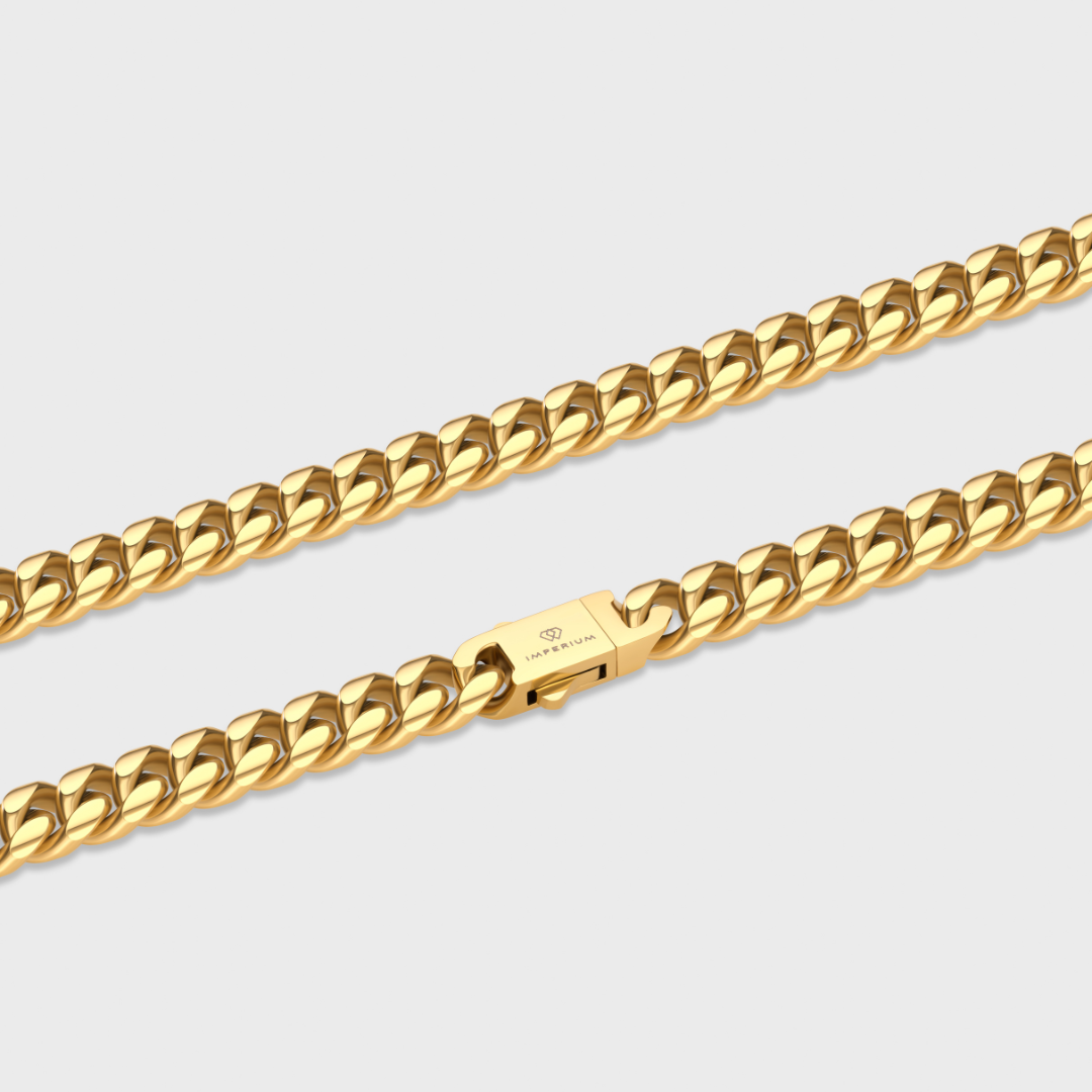 Cuban Link Chain (Gold) - 8mm