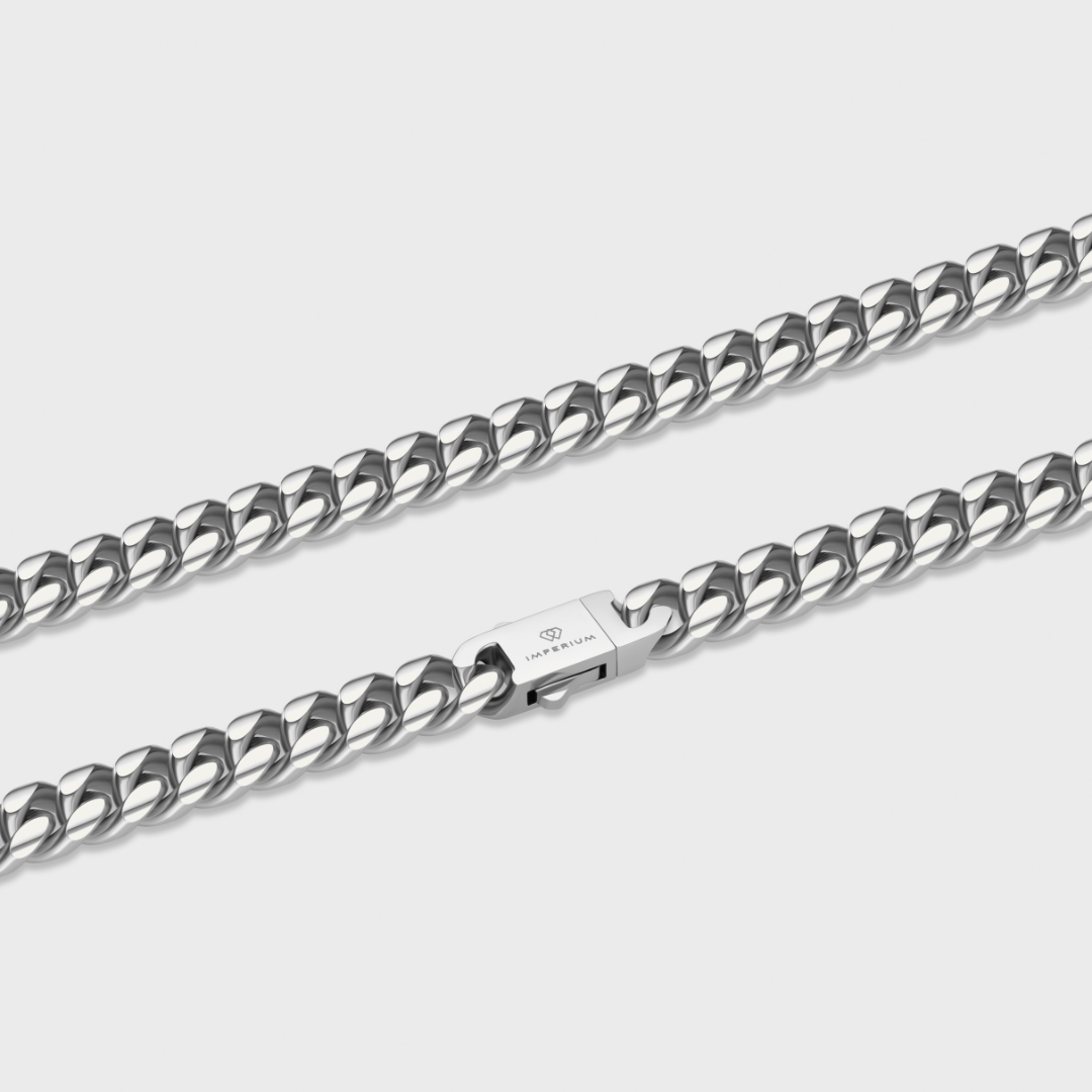 Cuban Link Chain (Silver) - 8mm