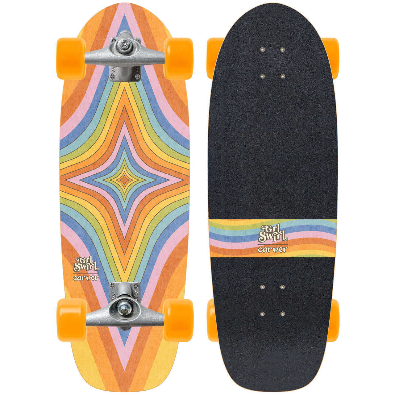 Carver GrlSwirl Daydream Surfskate Complete CX Raw (V5) - 28"