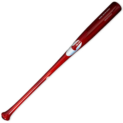 Chandler RA13M Maple Wood Baseball Bat (-2 to -3) Balanced Long Barrel Pro Ink Dot MLB Approved Cherry Gloss Performance Cut