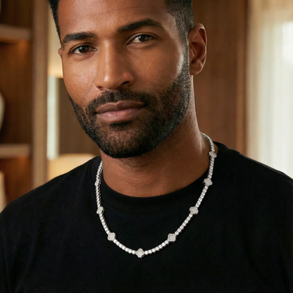 Clover Tennis Chain (Silver) - 4mm