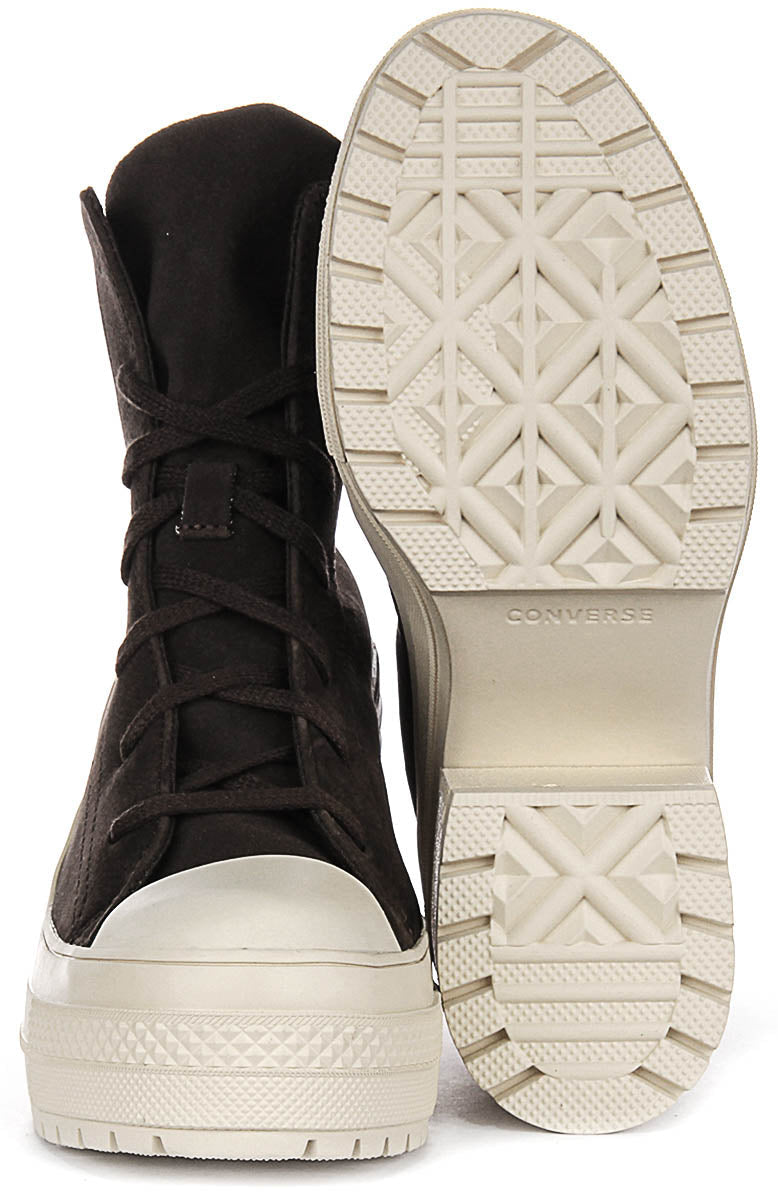 Converse Chuck 70 De Luxe Heel A11542C In Coffee Suede