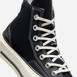 CONVERSE - CHUCK 70 DE LUXE SQUARED - Black - Black - Egret