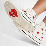 Converse - Chuck Taylor 70 Hi "Roses" -  Egret/Red/Lt Jellyfish Jitter
