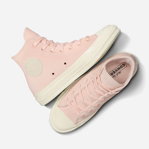 CONVERSE - CHUCK TAYLOR 70 HI FAUX MOHAIR -  FABLE PINK-EGRET-FABLE PINK