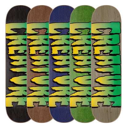 Creature Skateboard Deck Logo Stumps (Assorted) 8.25" x 31.8"