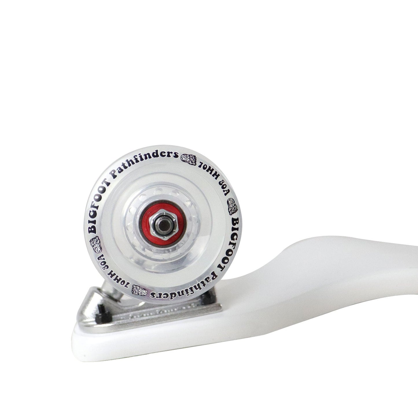 Moose Drop Down Longboard Complete (White) with Paris Trucks, Bigfoot Wheels