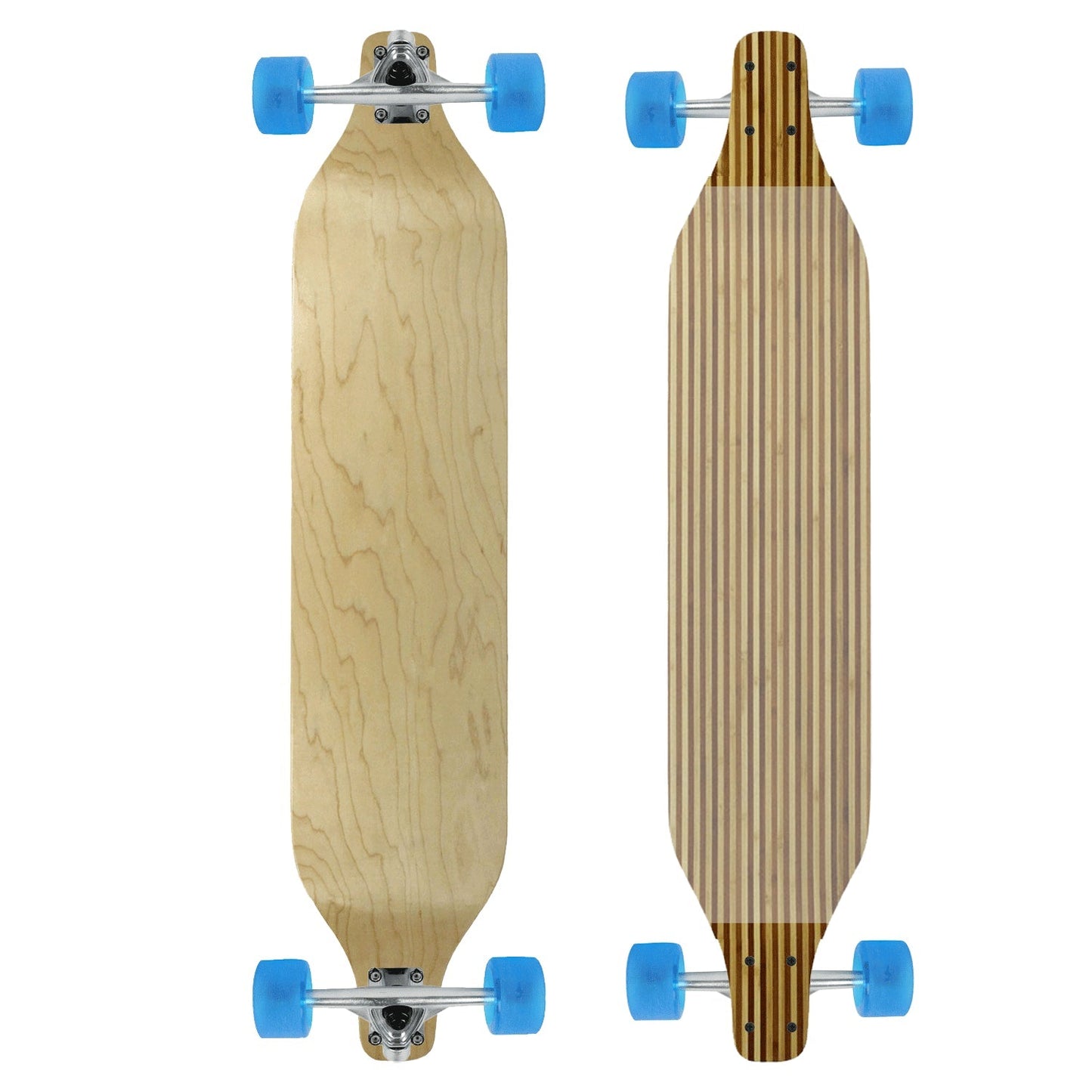 Moose Drop Down 8" x 40" Longboard Zebra Bamboo Complete