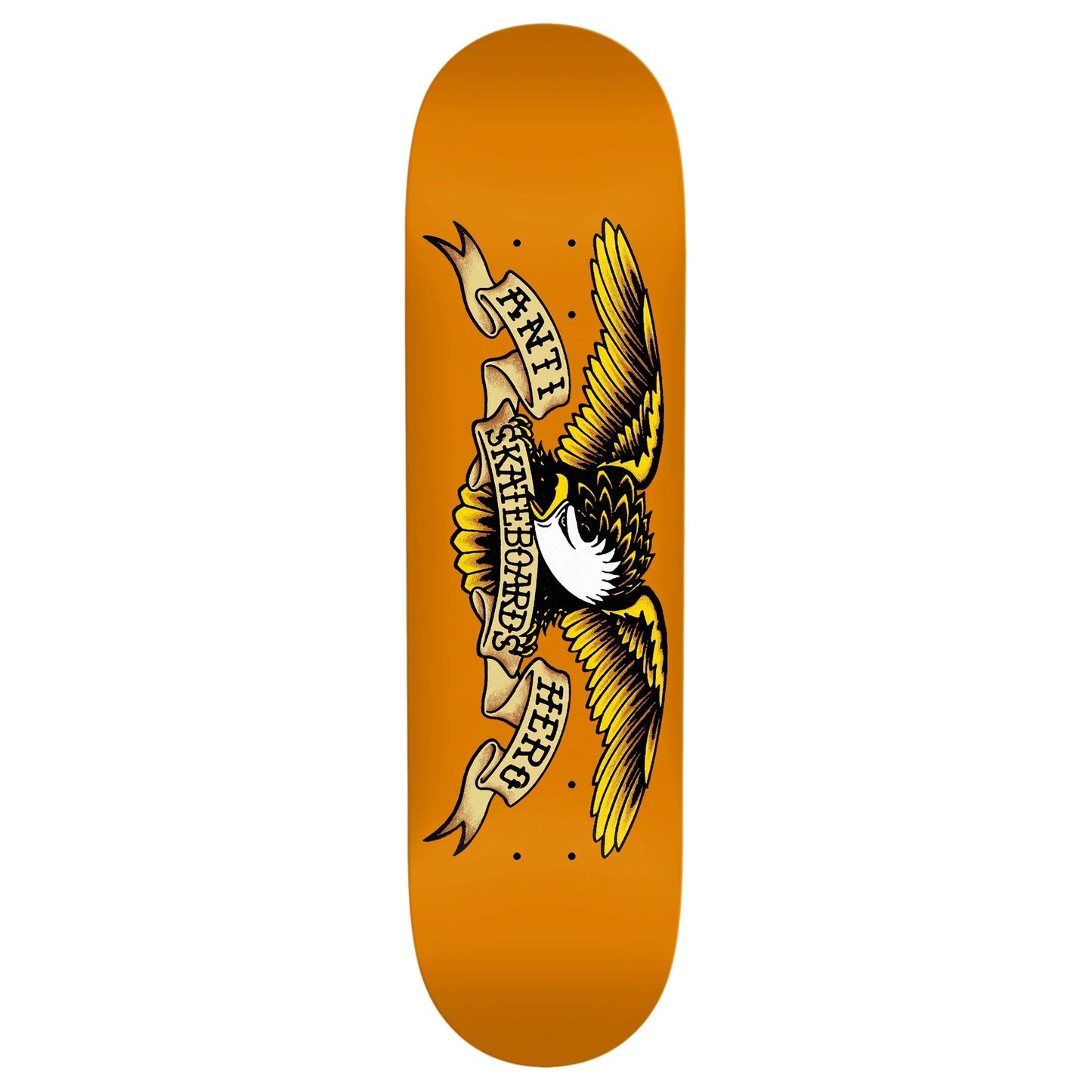 Anti Hero Skateboard Deck Basalt DBX Eagle 8.75" x 32.62" Orange