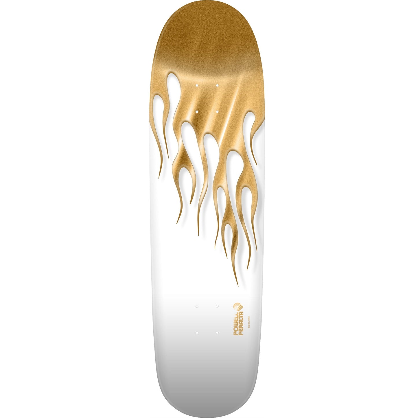Powell Peralta OG Hot Rod Flames Reissue Skateboard Deck - 9.375" Gold Foil