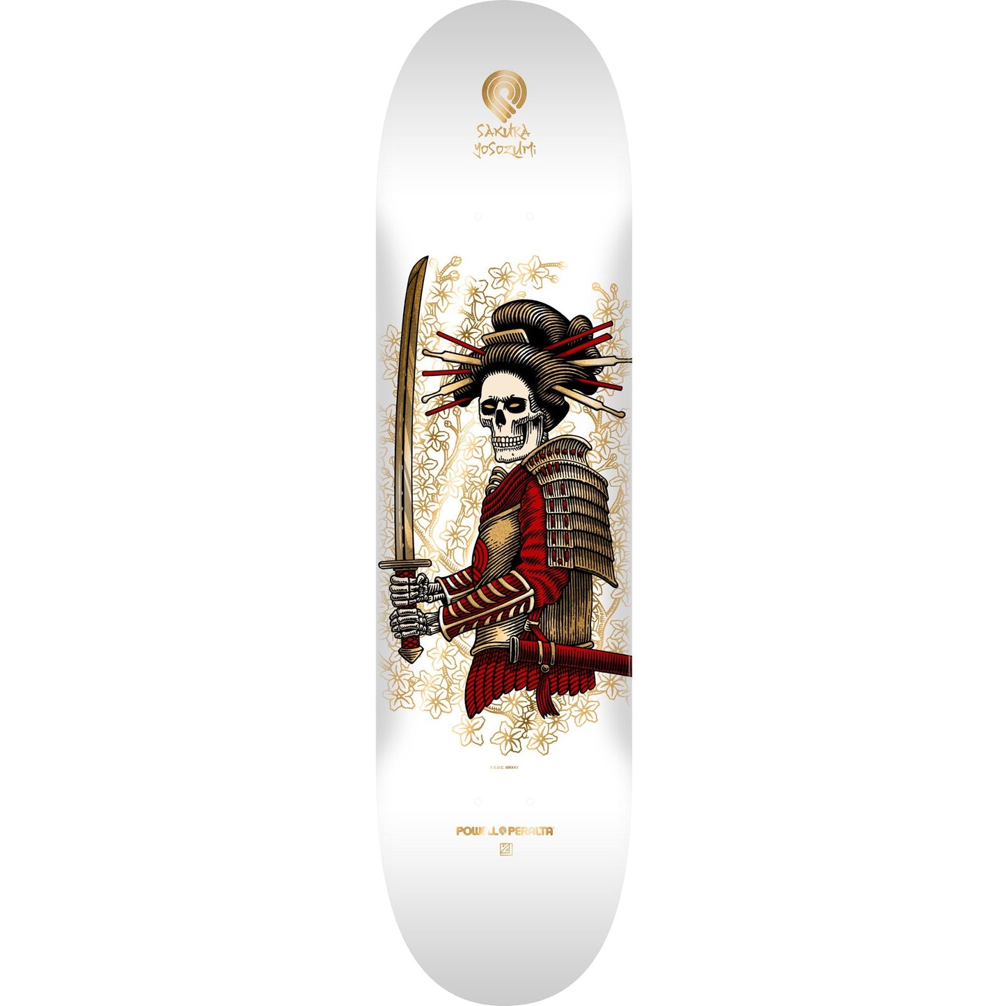 Powell Peralta Skateboard Deck Sakura Yosozumi Onna-Bugeisha 8.0" x 31.45"