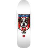 Powell Peralta Frankie Hill Bulldog Reissue Skateboard Deck - 10″ White/Gold Foil