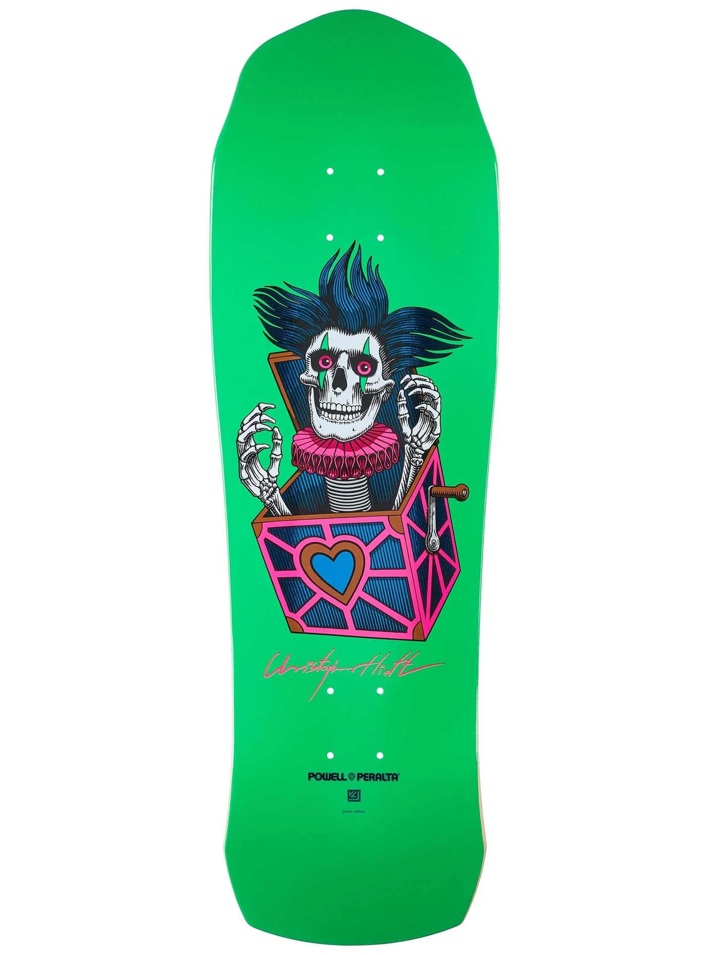 Powell Peralta Skateboard Deck Chris Hiett Skull Maple 9.5" x 31.3"