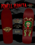 Powell Peralta Skateboard Deck Caballero Mask Burgundy/Gold Foil Old School Reissue