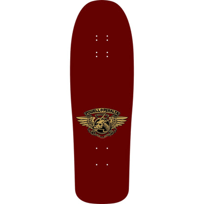 Powell Peralta Skateboard Deck Caballero Mask Burgundy/Gold Foil Old School Reissue