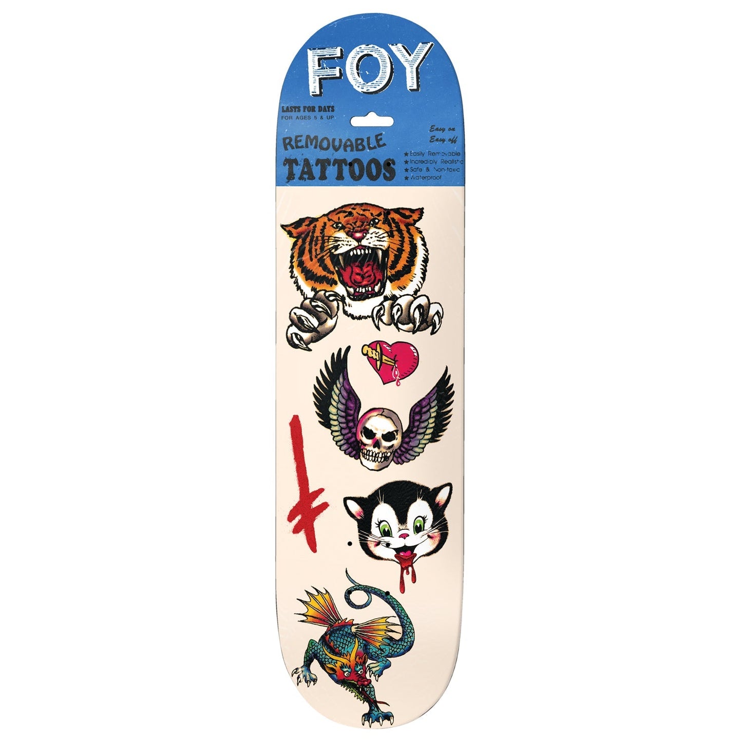 Deathwish Skateboard Deck Jamie Foy Tattoos 8.3875" x 32"