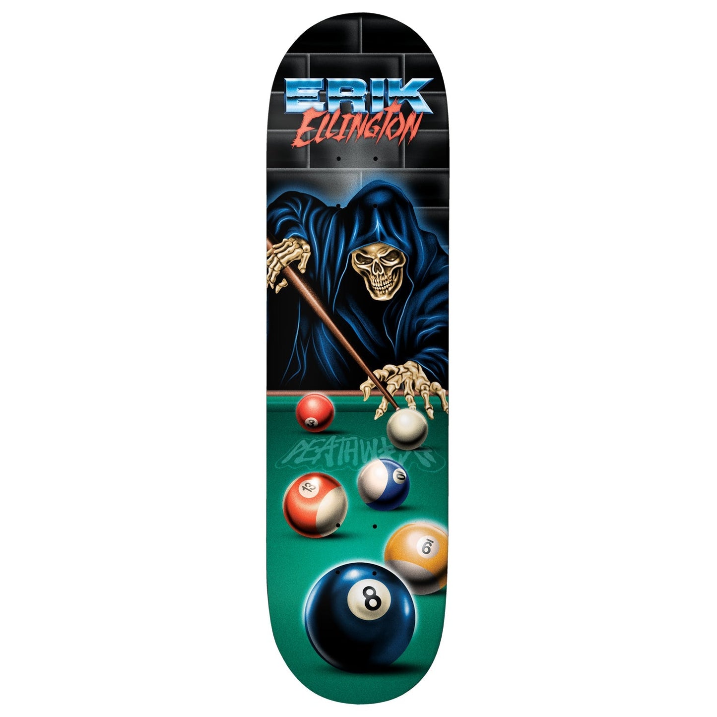 Deathwish Skateboard Deck Erik Ellington Pool Reaper 8.25" x 31.5"