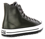 Converse All Star City Trek A09489C In Dark Green Leather