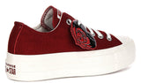 Converse All Star Lift A13653C Valentines Days In Dark Red Platforms