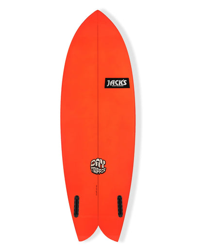 5'5 Day Tripper Fish - Red/Yellow
