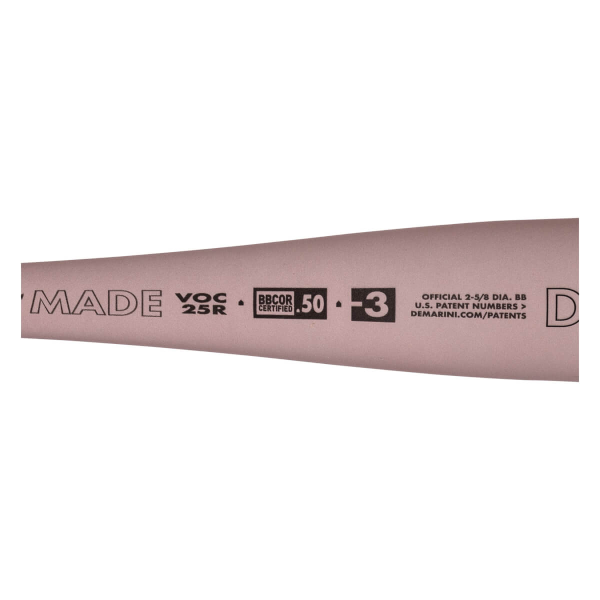 DeMarini 2025 Voodoo ONE Rose Gold (-3) BBCOR BaseBall Bat - WBD2628010