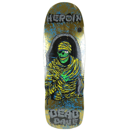Heroin Skateboard Deck Dead Dave KO2 Mummy 10.125" x 32.25"