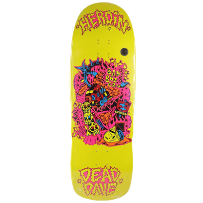 Heroin Skateboard Deck Dead Dave Trainlines 10.125" x 32.5"
