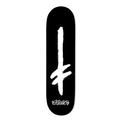 Deathwish Skateboard Deck Gang Spray Black/White 8.25" x 31.5"