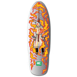Everybody Skates Skateboard Deck Burning Klansman Big Board Silver 12.3" x 40"
