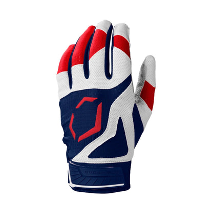 Evoshield SRZ-1 Batting Gloves - Navy/ Red/ White