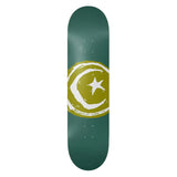 Foundation Skateboard Deck Star and Moon Green 8.25" x 31.63"